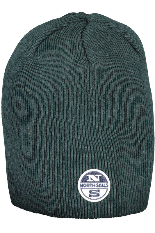 Green Cotton Men Cap