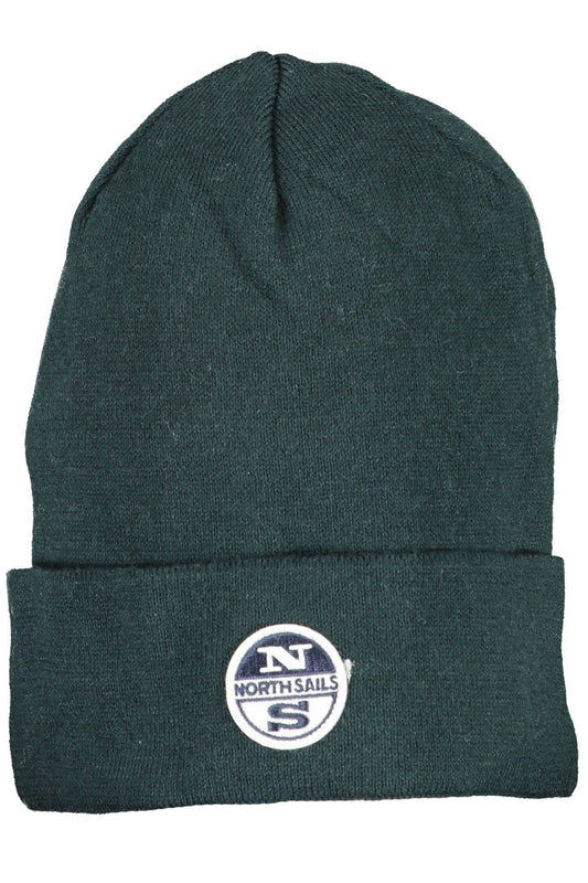 Green Cotton Men Hat