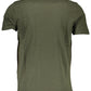 Green Cotton Men T-Shirt
