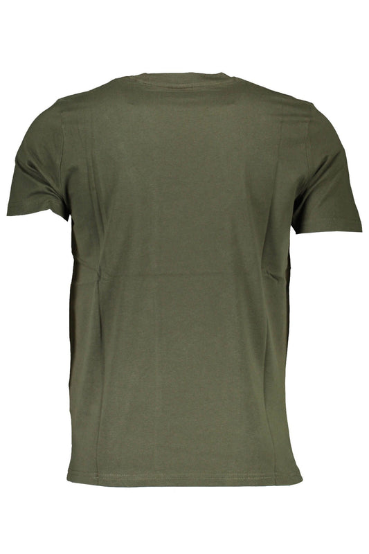 Green Cotton Men T-Shirt