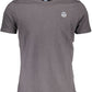 "Gray Cotton Men T-Shirt"