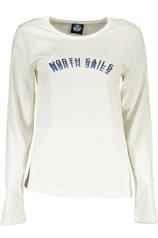 White Cotton Women T-Shirt