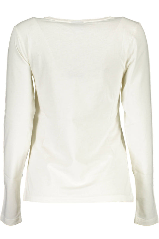 White Cotton Women T-Shirt