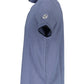 Blue Cotton Men Polo Shirt