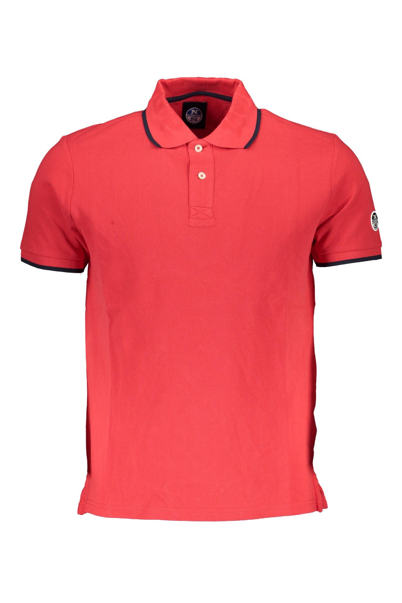 Red Cotton Men Polo Shirt