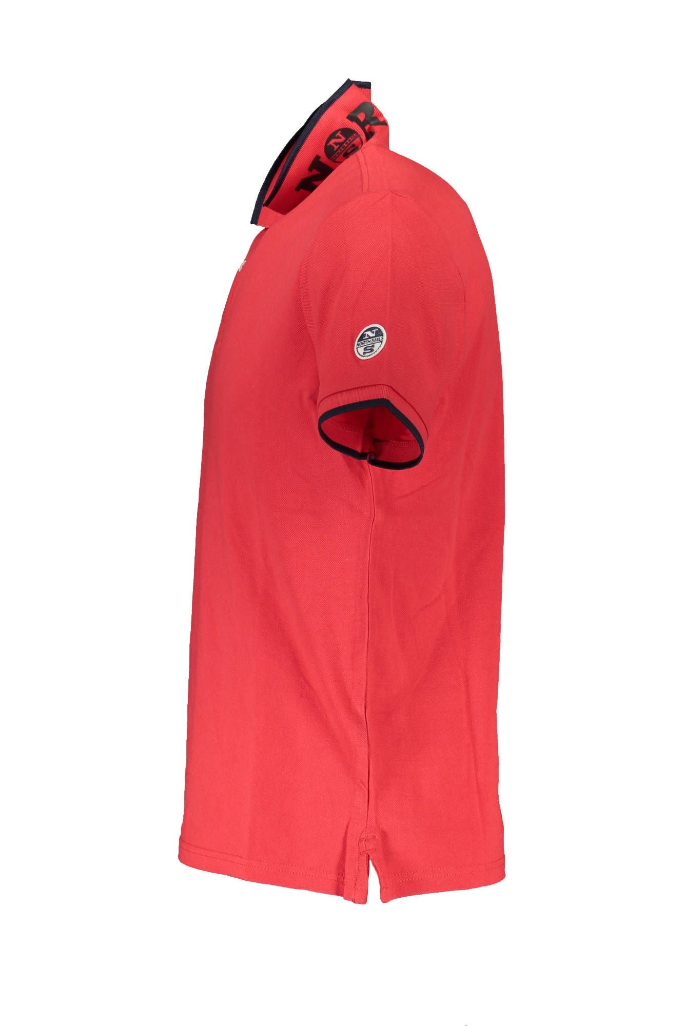 Red Cotton Men Polo Shirt