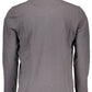 Gray Cotton Men Polo Shirt