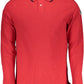 Red Cotton Men Polo Shirt
