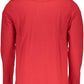 Red Cotton Men Polo Shirt