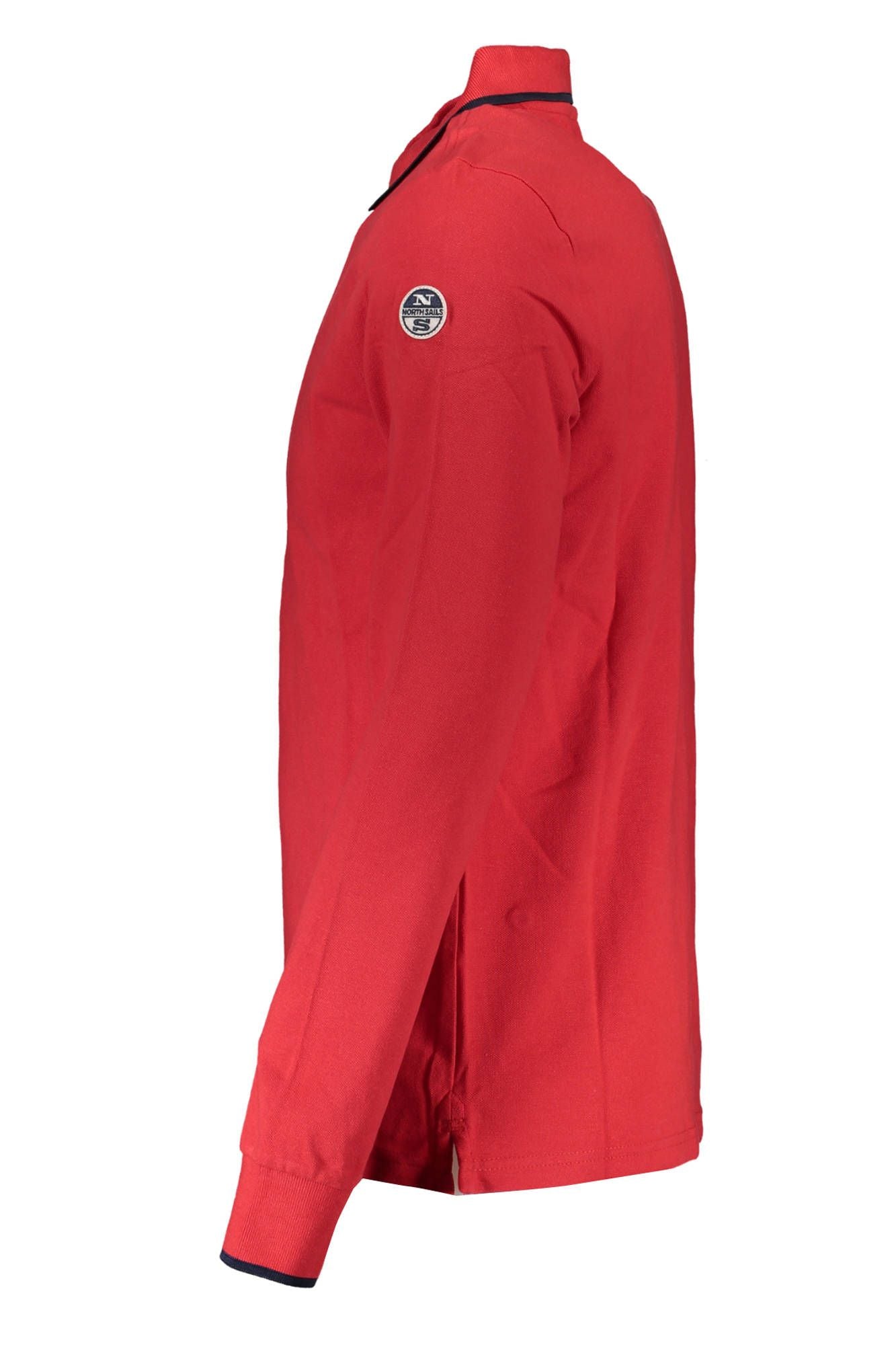 Red Cotton Men Polo Shirt