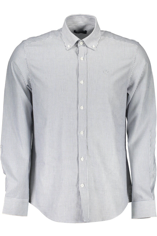 Blue Cotton Men Shirt