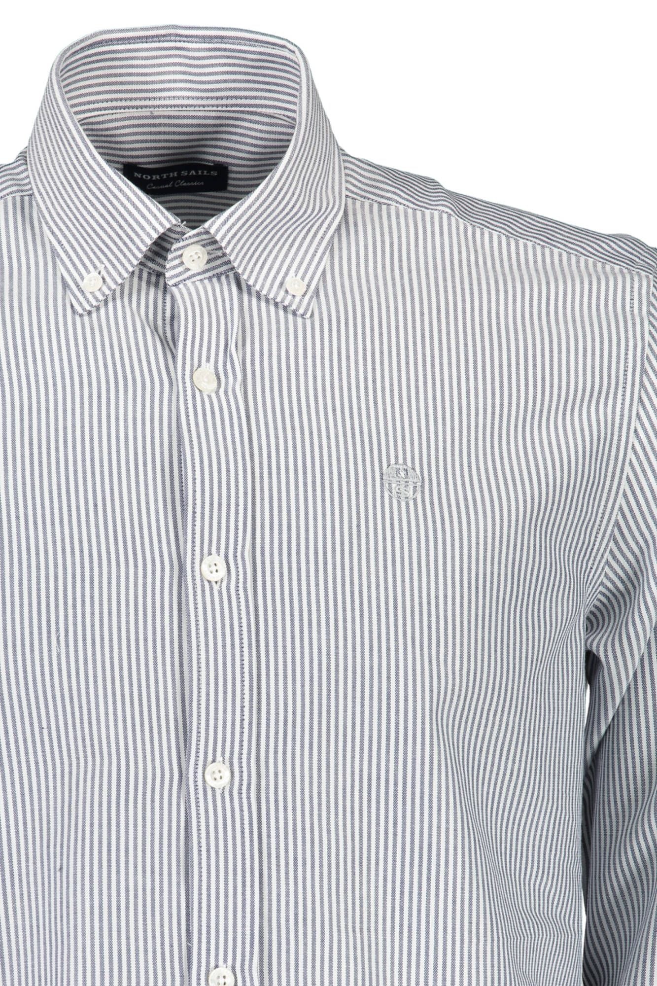 Blue Cotton Men Shirt