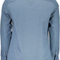 Blue Cotton Men Shirt