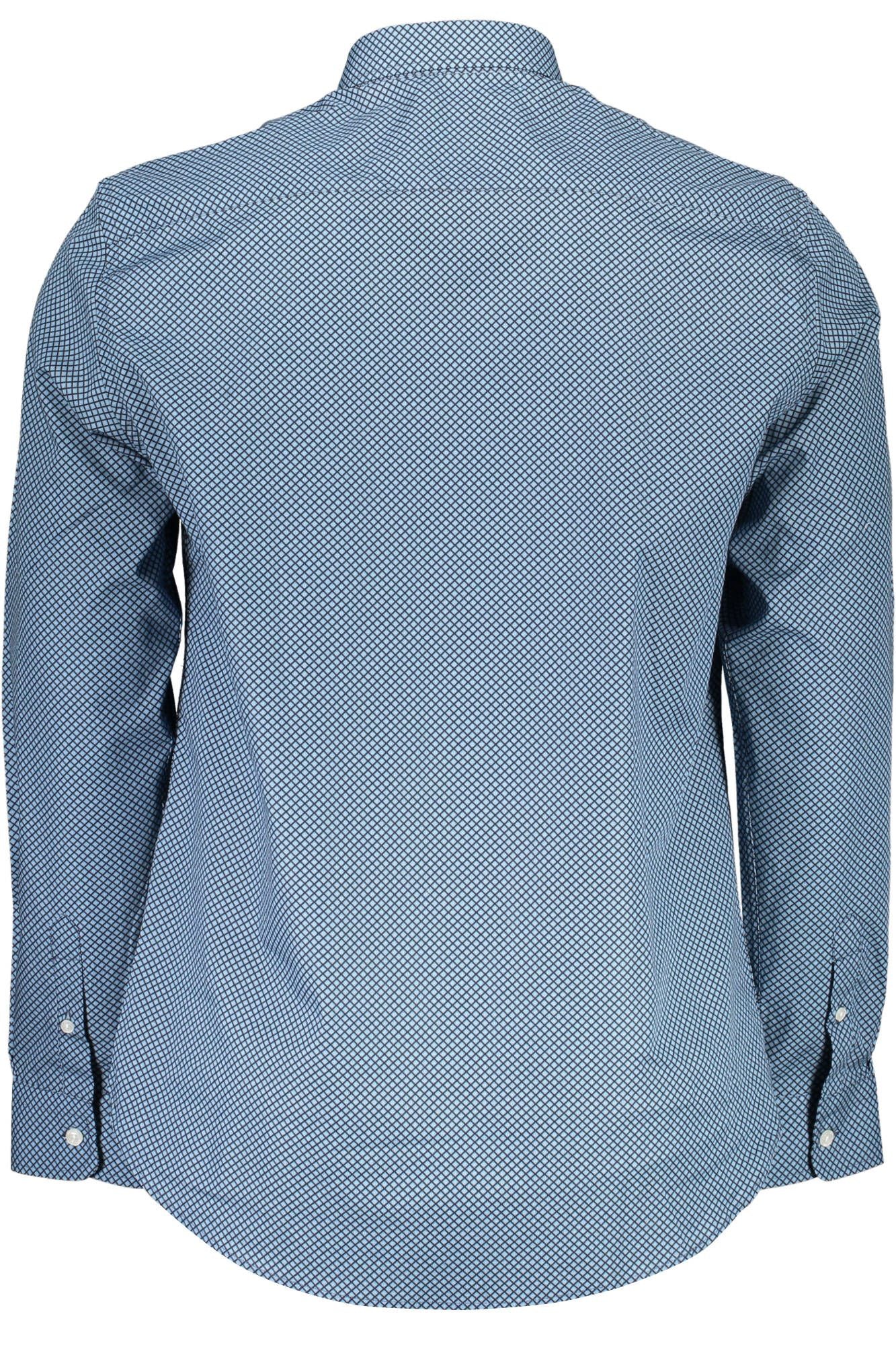 Blue Cotton Men Shirt