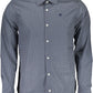 Blue Cotton Men Shirt