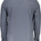 Blue Cotton Men Shirt