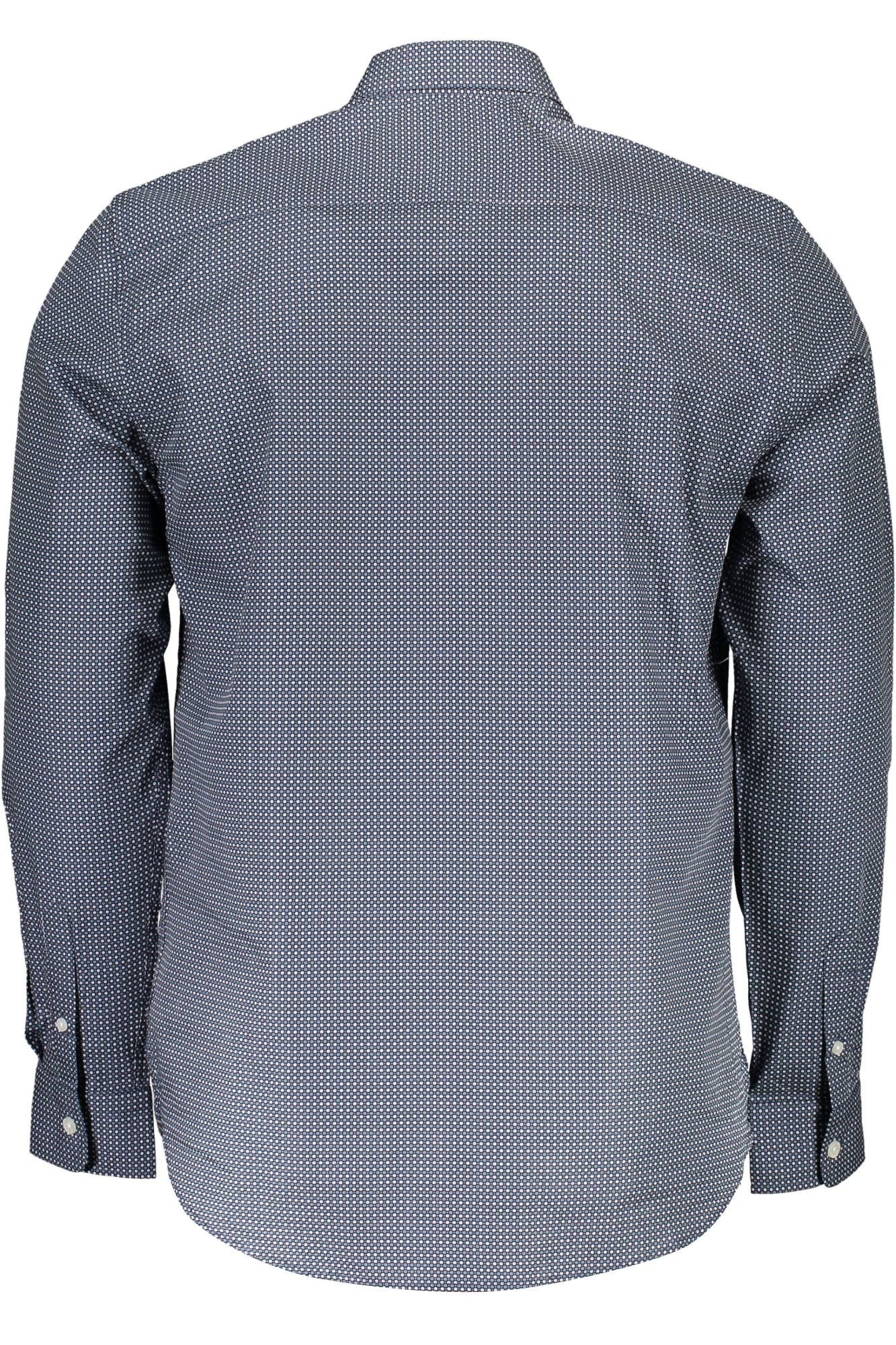 Blue Cotton Men Shirt