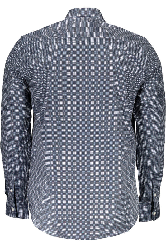 Blue Cotton Men Shirt