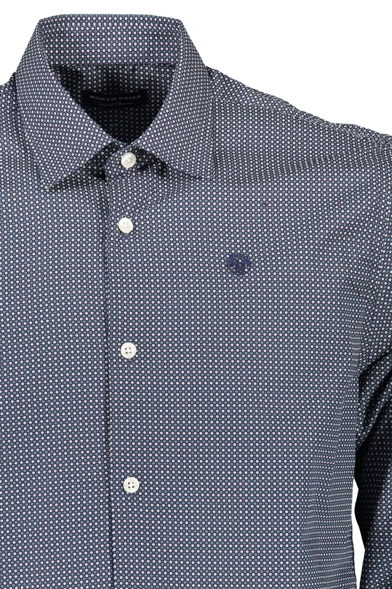 Blue Cotton Men Shirt