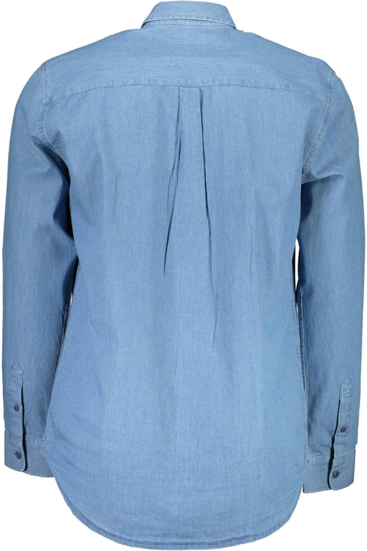 Light Blue Cotton Men Shirt