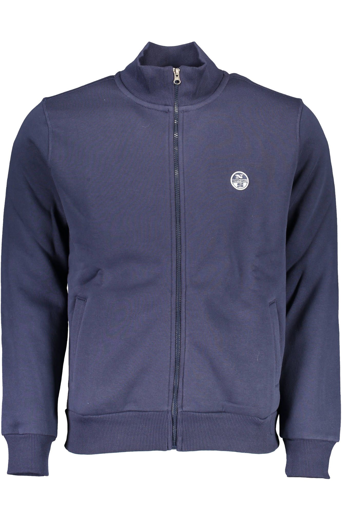 Blue Cotton Men Sweater