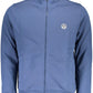 Blue Cotton Men Sweater