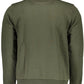 Green Cotton Men Sweater
