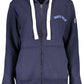 Blue Cotton Women Sweater