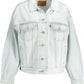 Light Blue Cotton Women Jacket