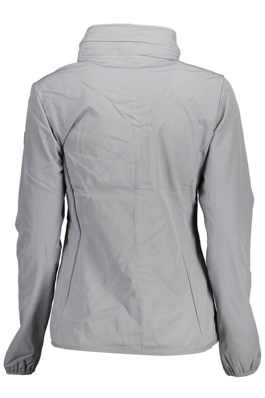 Gray Polyester Women Jacket