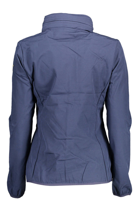 Blue Polyester Women Jacket