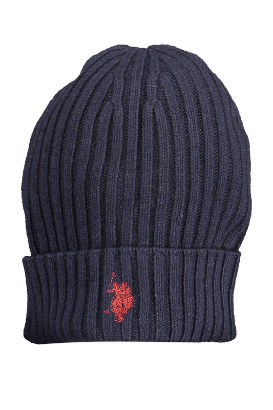 Blue Wool Men Cap