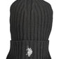 Black Wool Men Cap