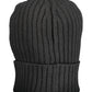 Black Wool Men Cap