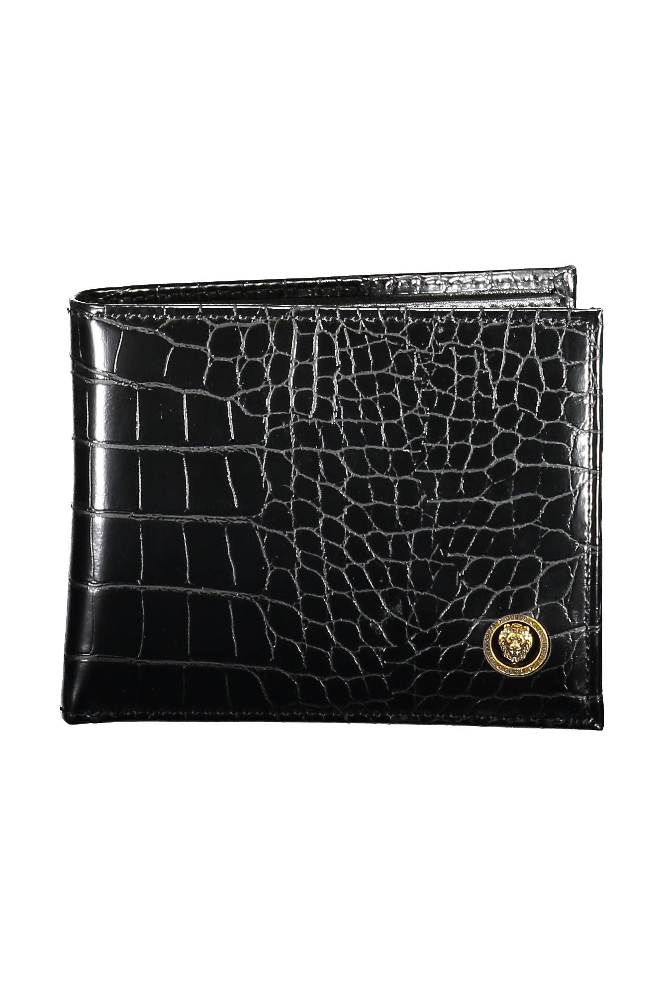 Black Polyurethane Men Wallet