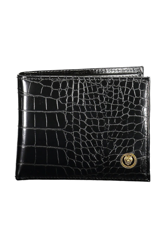 Black Polyurethane Men Wallet