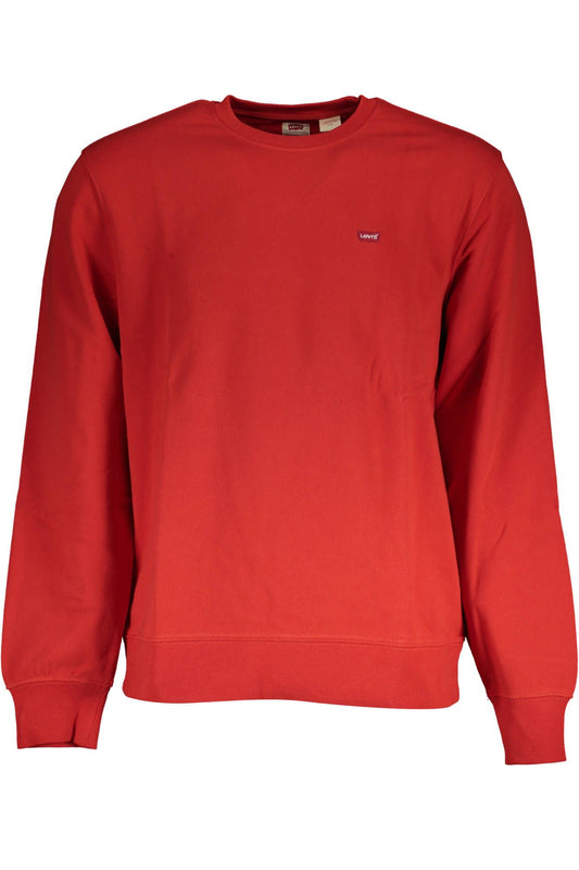 Red Cotton Men Sweater