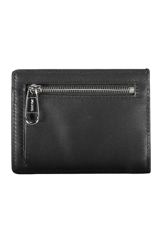 Black Polyurethane Men Wallet