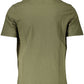 Green Cotton Men T-Shirt