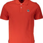 Red Cotton Men Polo Shirt