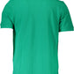 Green Cotton Men Polo Shirt