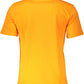 Orange Cotton Men T-Shirt