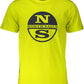 Yellow Cotton Men T-Shirt