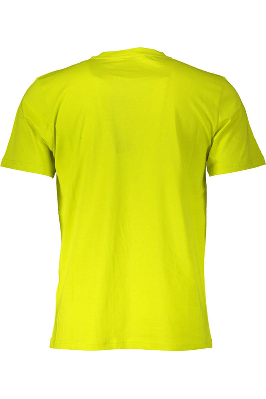 Yellow Cotton Men T-Shirt