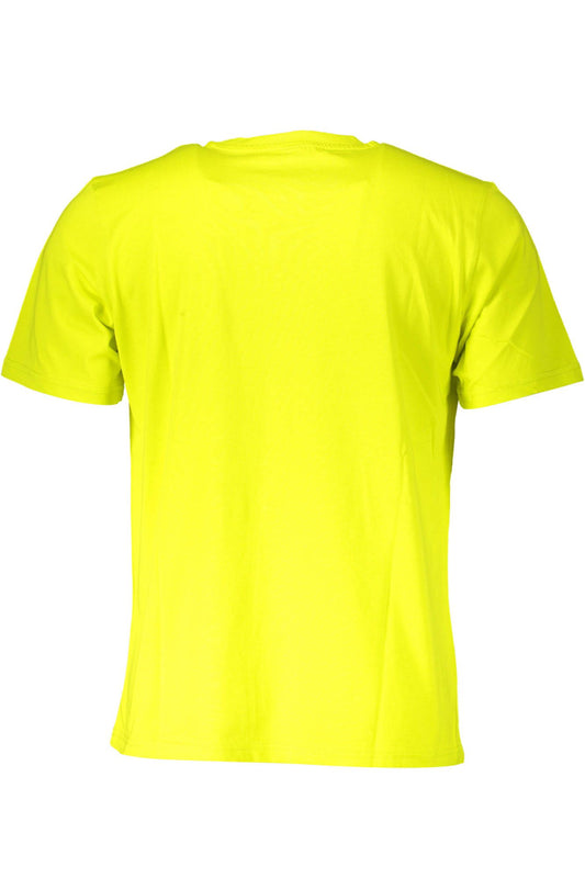 Yellow Cotton Men TShirt