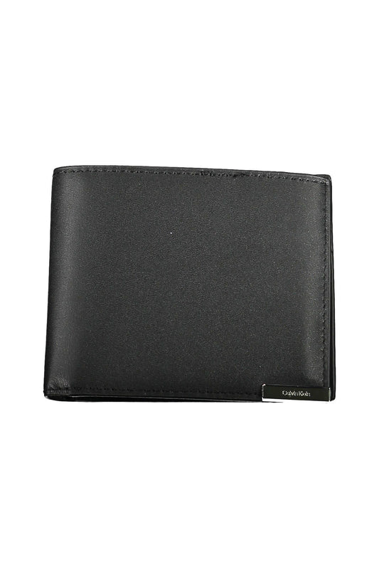 Black Polyurethane Men Wallet