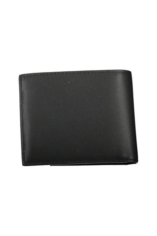 Black Polyurethane Men Wallet