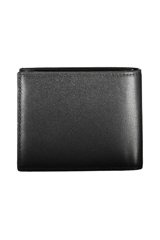 Black Polyurethane Men Wallet