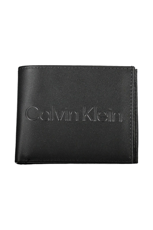 Black Polyurethane Men Wallet