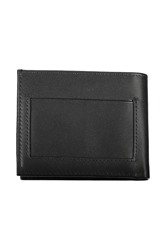 Black Polyurethane Men Wallet